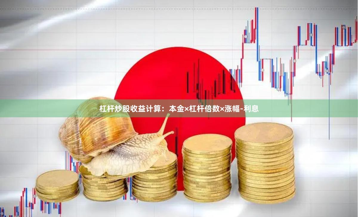 杠杆炒股收益计算：本金×杠杆倍数×涨幅-利息